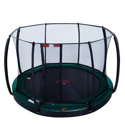 Avyna Trampoline FlatLevel Ø430 met veiligheidsnet | Groen