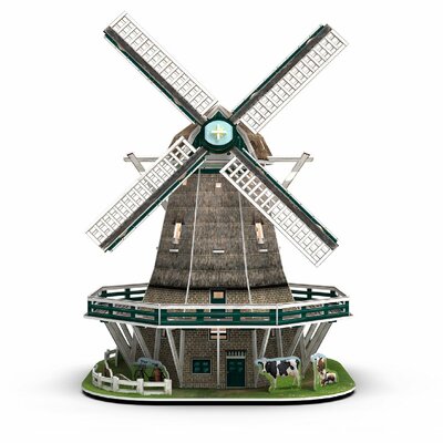 Cubic Fun 3d Puzzel Molen LED