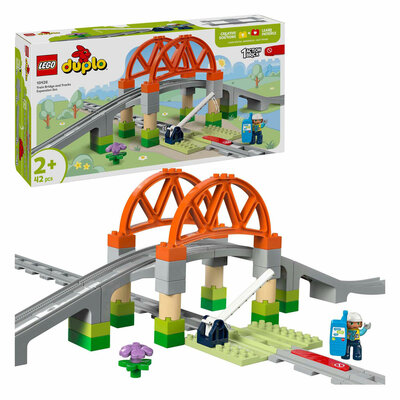 LEGO DUPLO Town 10426 Treinbrug en Rails Uitbreidingsset